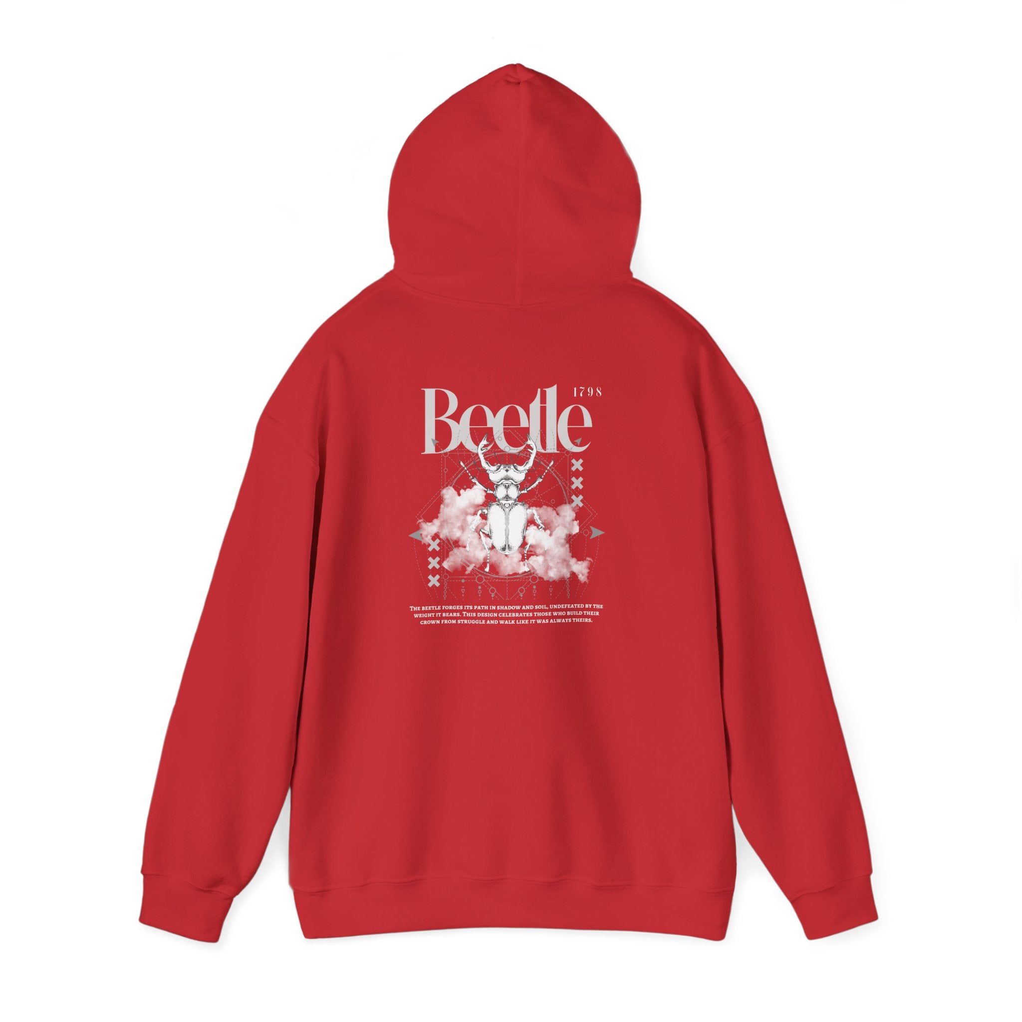 Beetle Crown Hoodie — 'Build Your Crown' Motivational Beetle Design