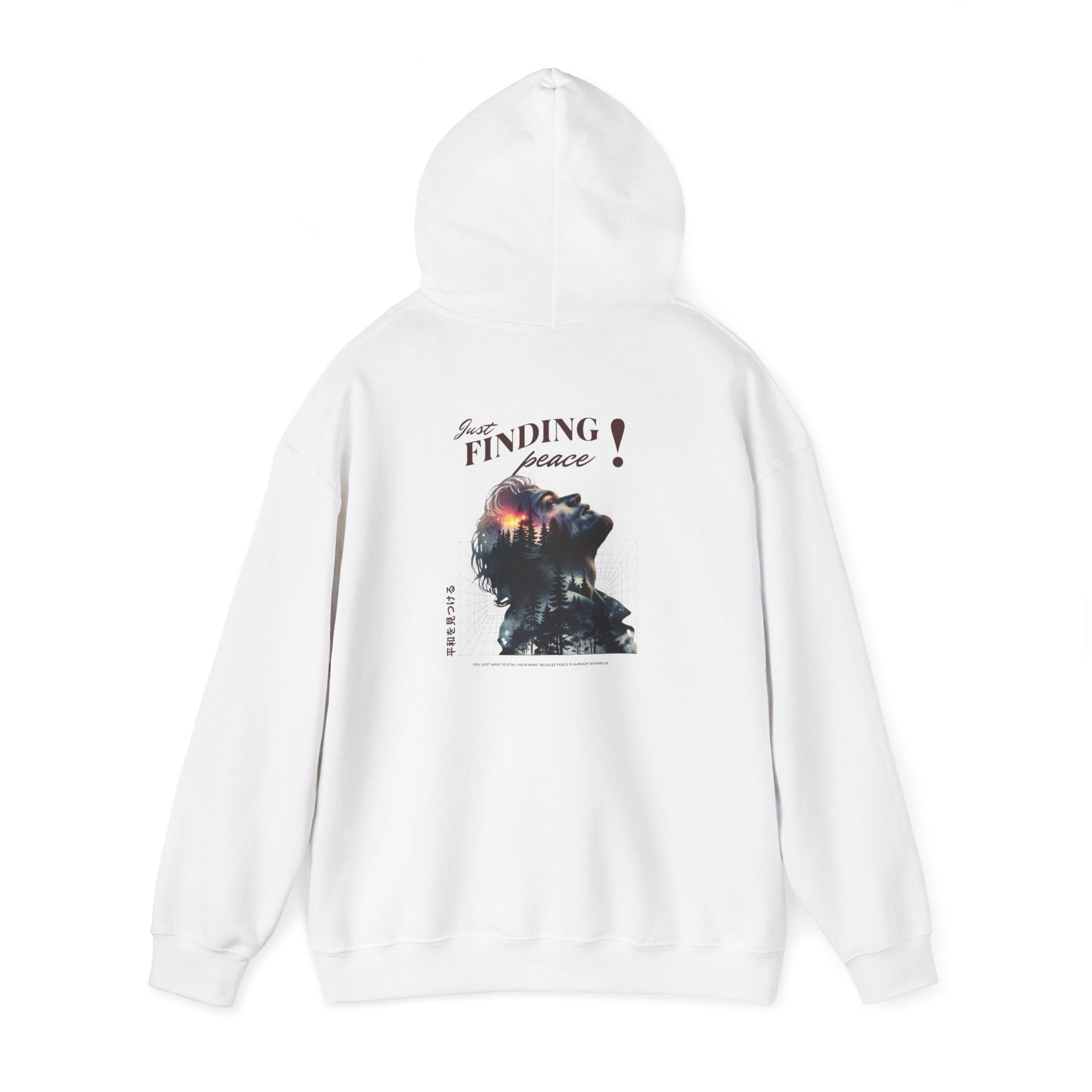 Just Finding Peace Hoodie — Inspirational Mindfulness Sweatshirt