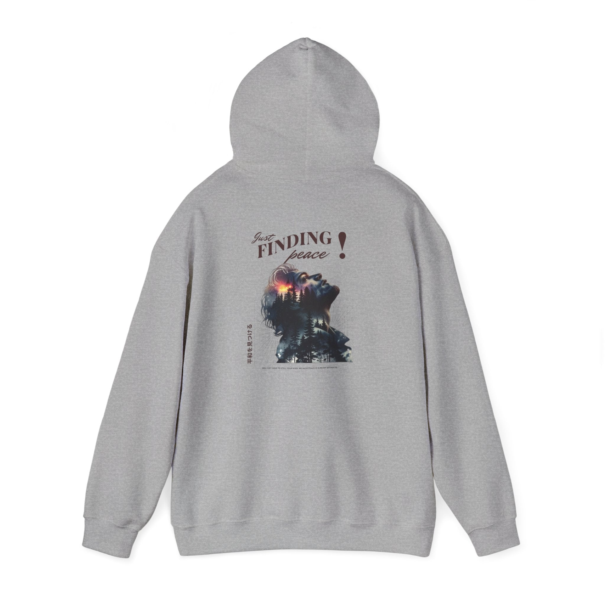 Just Finding Peace Hoodie — Inspirational Mindfulness Sweatshirt