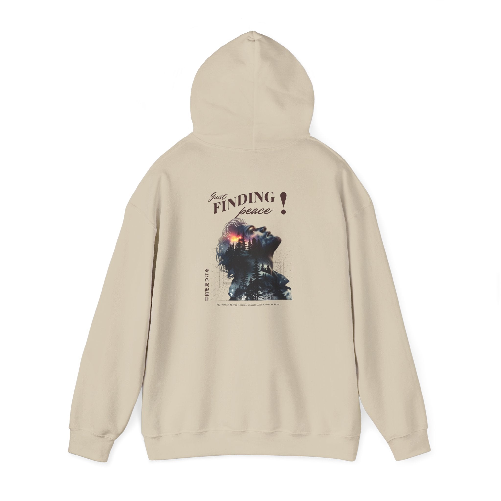 Just Finding Peace Hoodie — Inspirational Mindfulness Sweatshirt