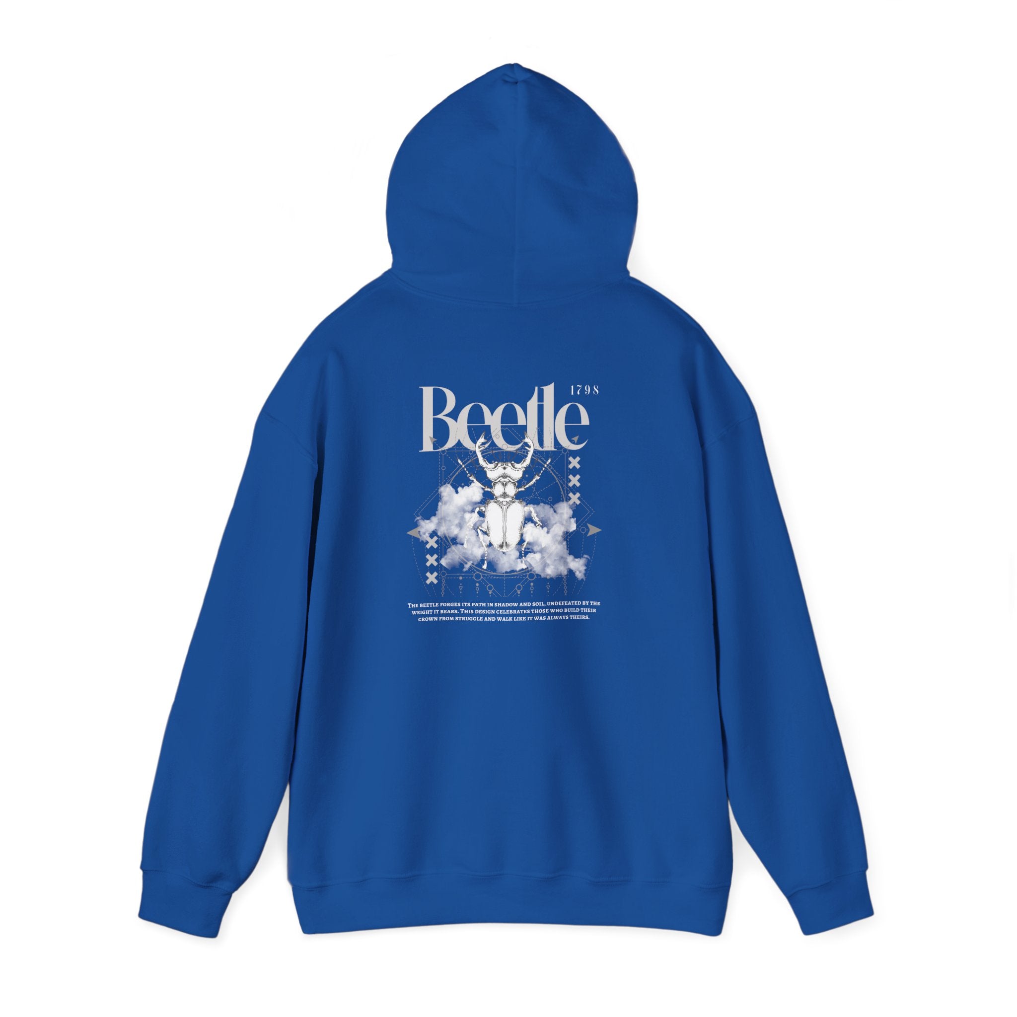 Beetle Crown Hoodie — 'Build Your Crown' Motivational Beetle Design